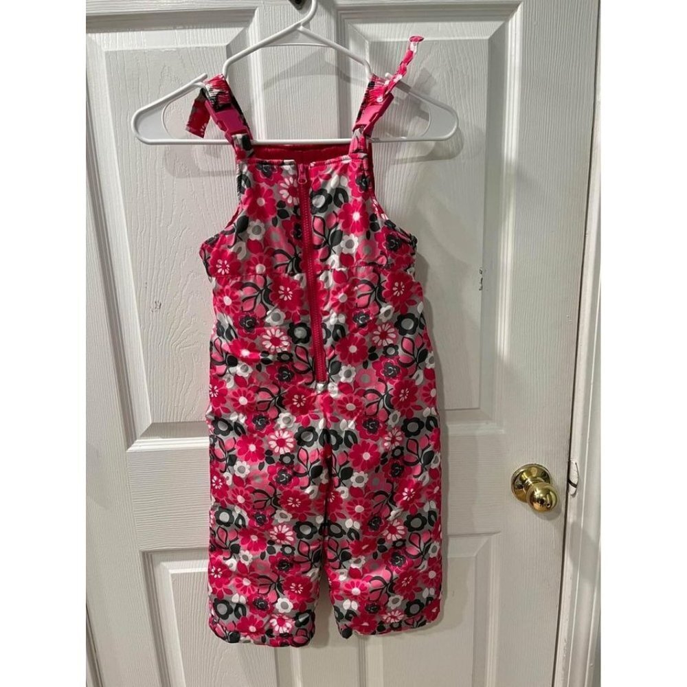 OshKosh B’gosh snow suit pink  floral pattern size 4T